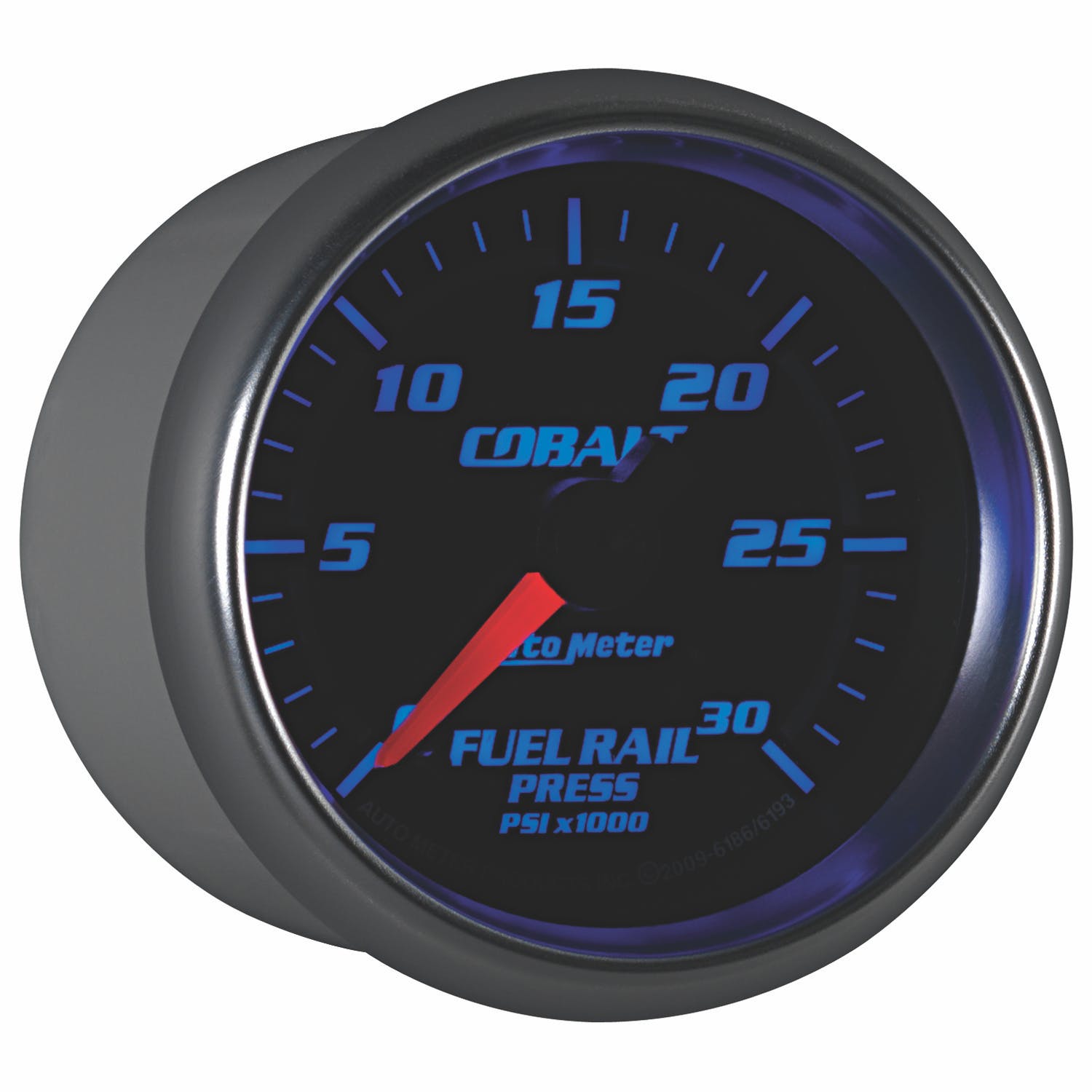 AutoMeter Products 6186 2-1/16 Fuel Rail Pressure Gauge Cobalt - 0 to 30,000 psi
