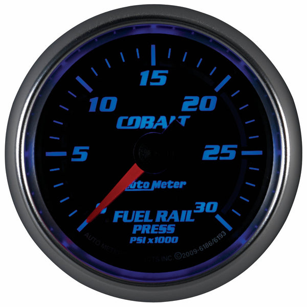 AutoMeter Products 6186 2-1/16 Fuel Rail Pressure Gauge Cobalt - 0 to 30,000 psi