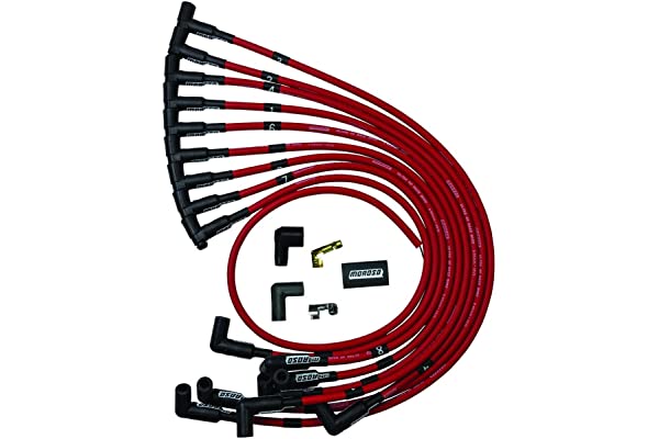 Moroso 73684 Ultra 40 Red Custom Wire Set (Unsleeved, SBC, Over VC/HEI)