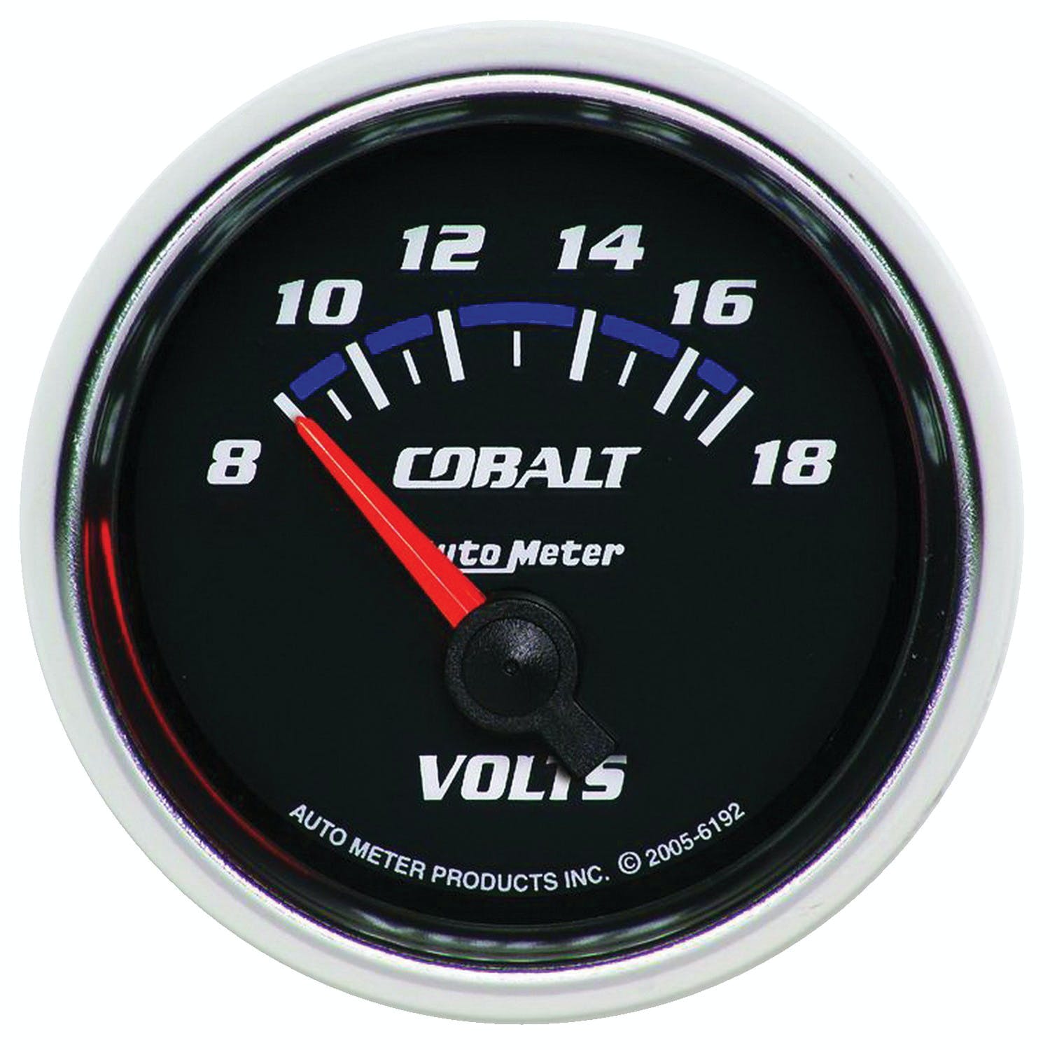 AutoMeter Products 6192 Gauge; Voltmeter; 2 1/16in.; 18V; Electric; Cobalt