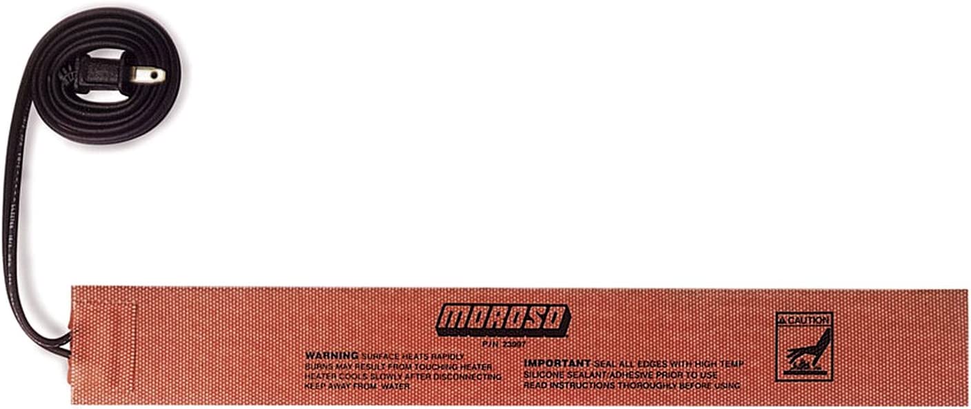 Moroso 23997 Self-Adhesive External Heat Pad (2 x 15, Etched Foil Design)