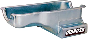 Moroso 20502 Wet Kicked-Out Front Sump Steel Oil Pan (8 deep/7qt/Baffled/Ford SB-289-302)