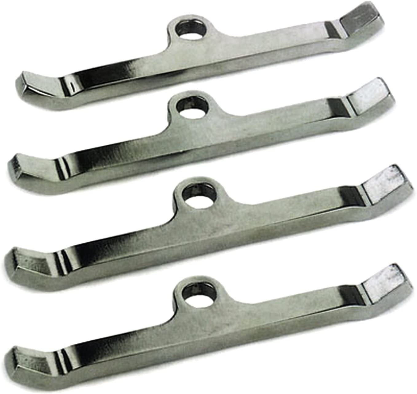 Moroso 68519 Chrome Steel Valve Cover Hold Down Tabs (Small Block Ford)