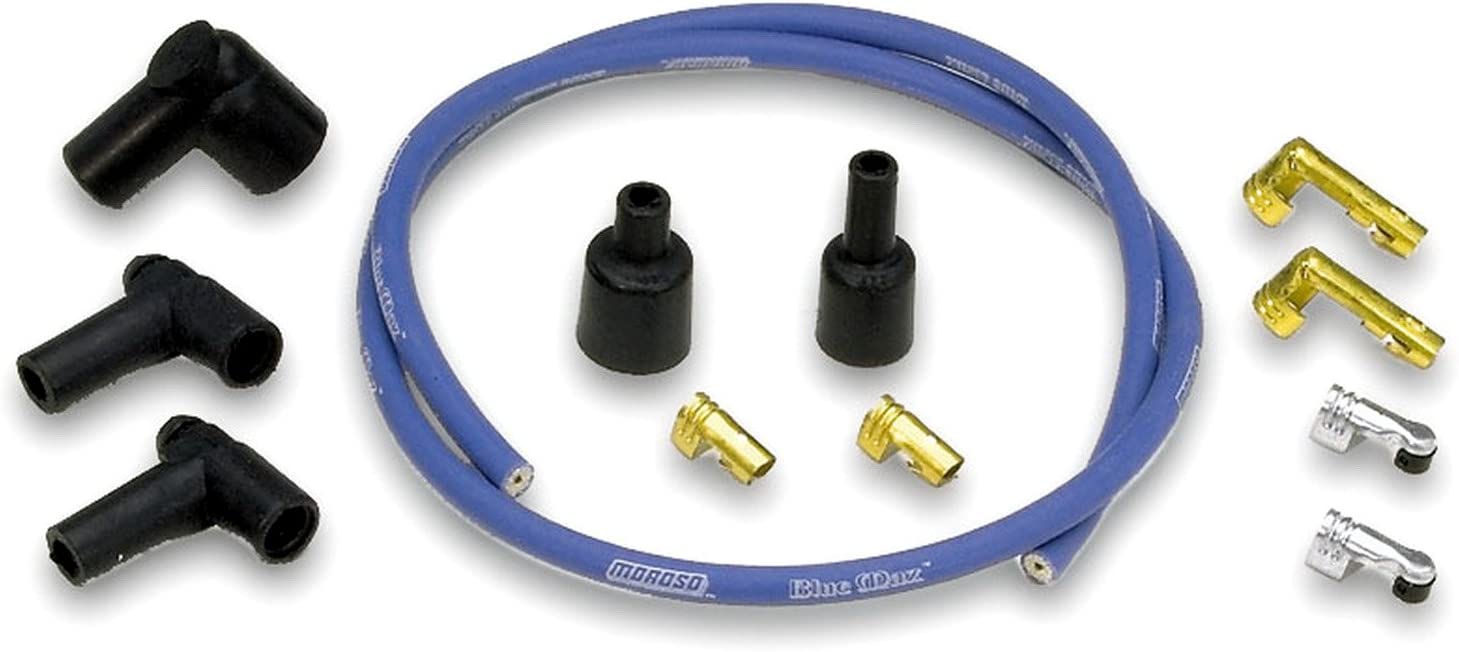 Moroso 72855 Blue Max Solid Core Coil Wire Kit (3)