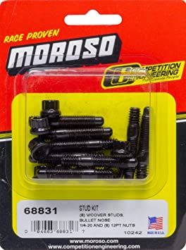 Moroso 68831 Bullet Nose Valve Cover Stud Kit (12pt Nut)