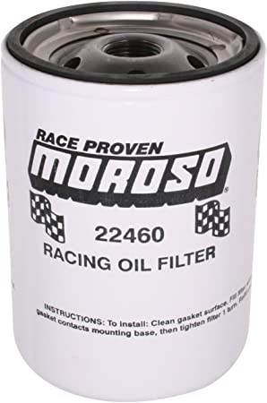 Moroso 22460 Long Design Race Oil Filter (27 microns) for Chevy