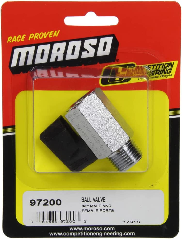 Moroso 97200 Replacement Ball Valve (3/8 Male, 3/8 Female)