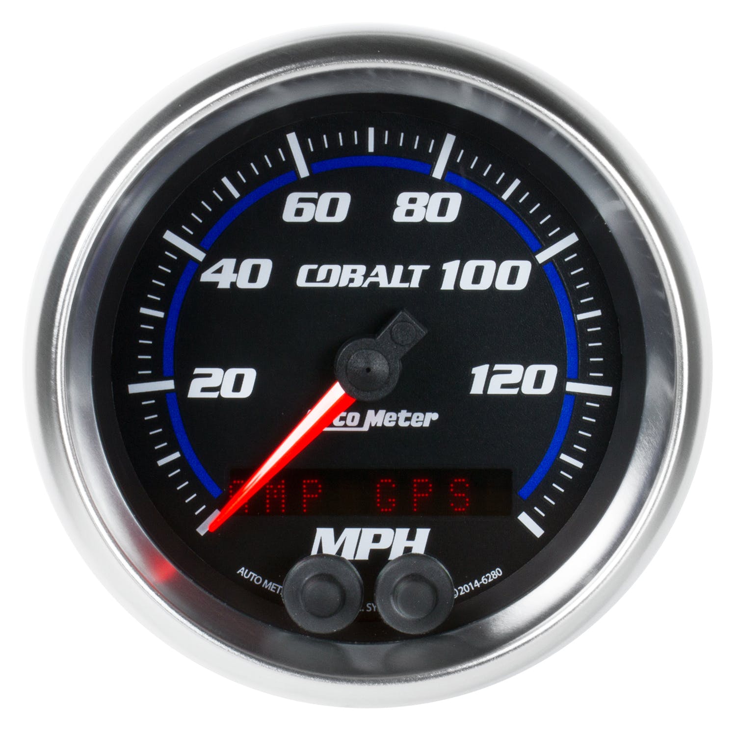 AutoMeter Products 6280 Gauge; Speedometer; 3 3/8in.; 140mph; GPS; Cobalt