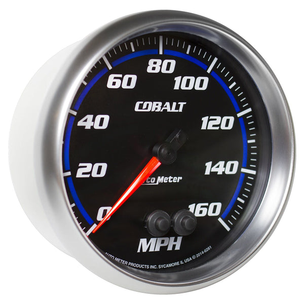 AutoMeter Products 6281 Cobalt Speedometer Gauge, 5, 140mph, GPS