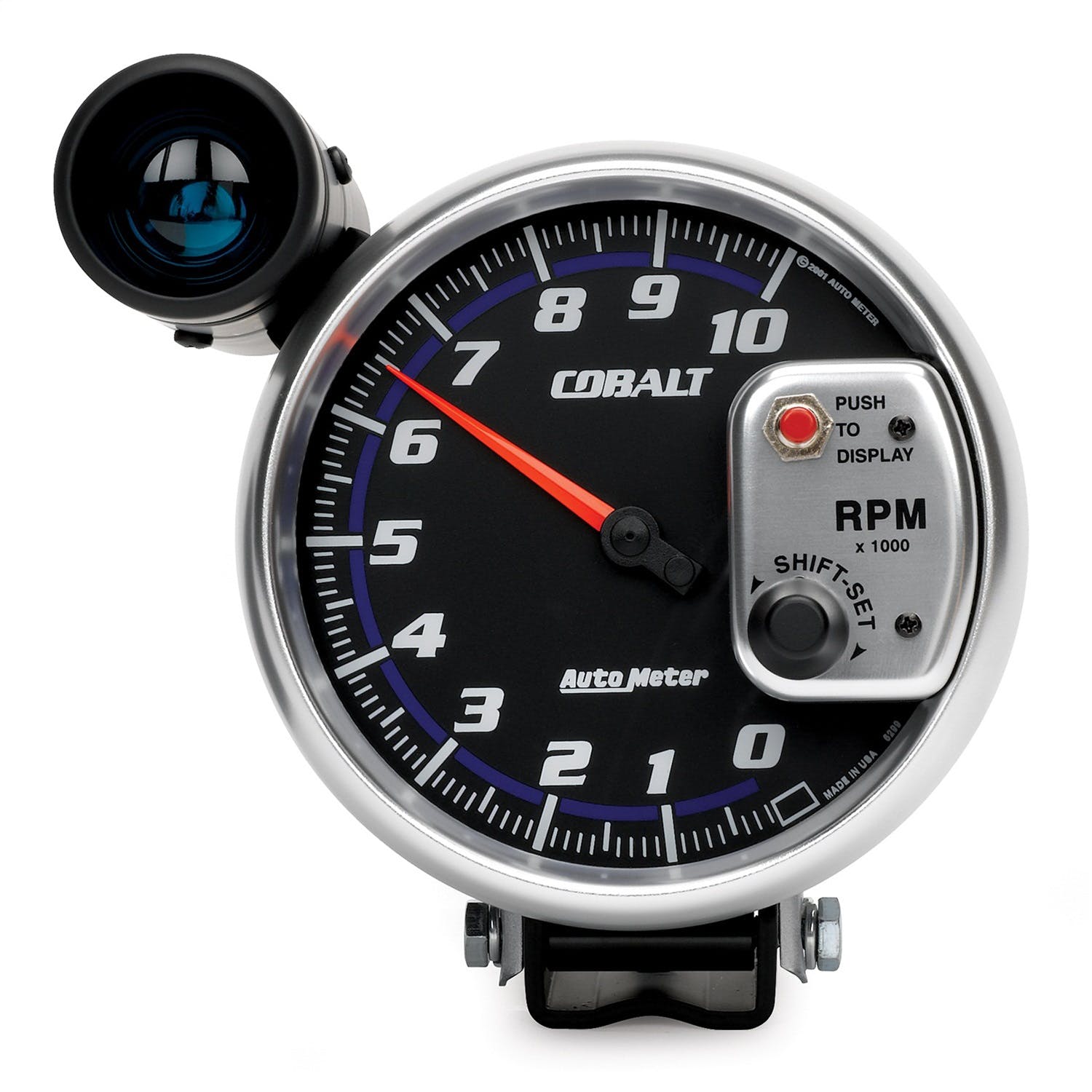 AutoMeter Products 6299 Gauge; Tachometer; 5in.; 10k RPM; Pedestal w/ext. Shift-Lite; Cobalt