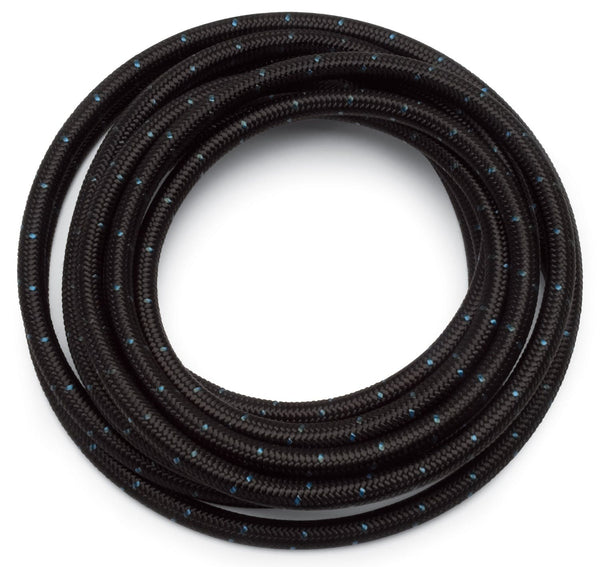 Russell 632163 # 10 Black Cloth Hose  Blue Tracer  6ft length