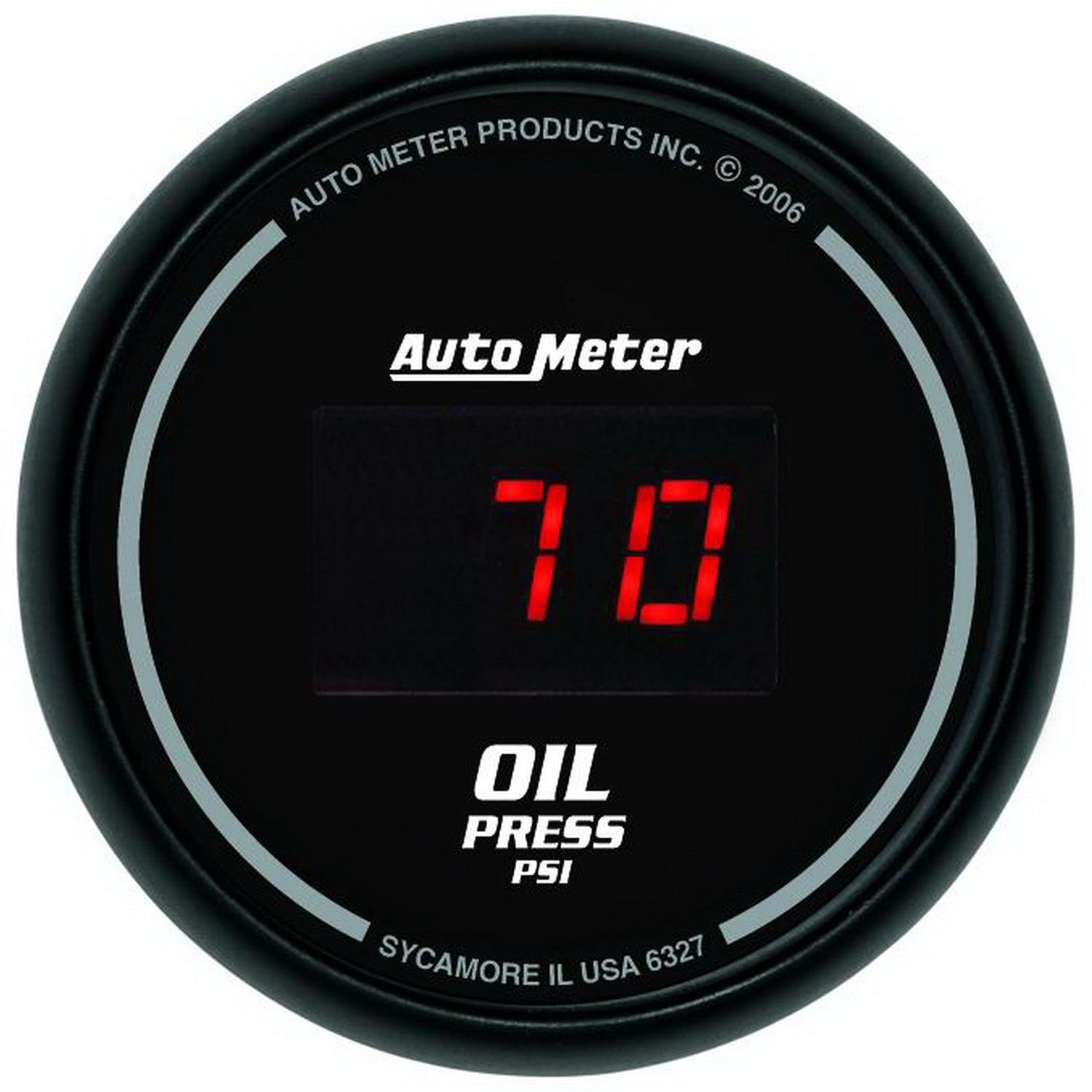 AutoMeter Products 6327 2-1/16in Oil Press, 0-100 PSI - Digital Black