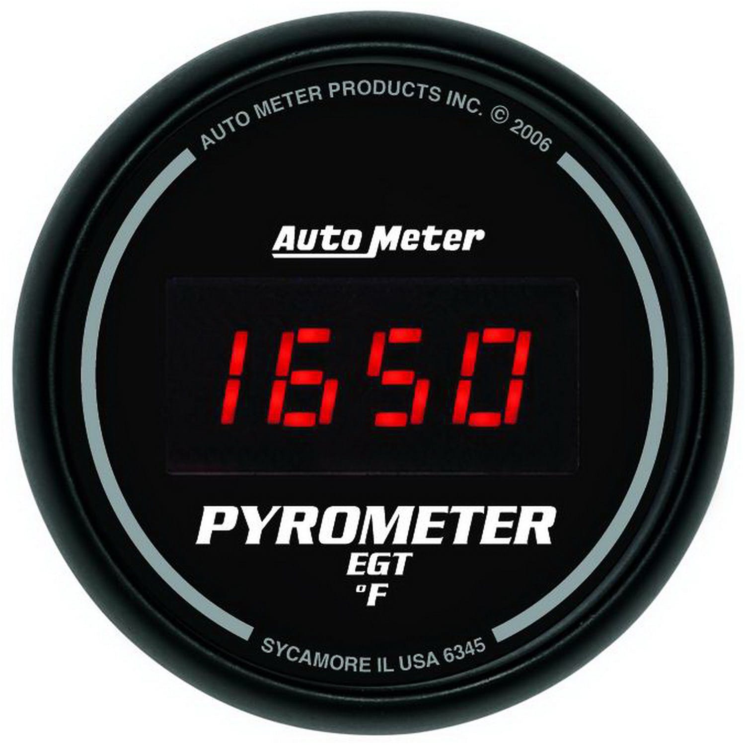 AutoMeter Products 6345 2-1/16in E.G.T. Pyrometer Digital Black