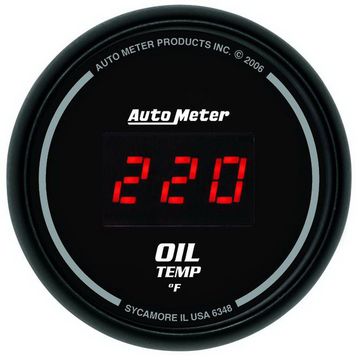 AutoMeter Products 6348 2-1/16in Oil Temp, 0- 400 F - Digital Black