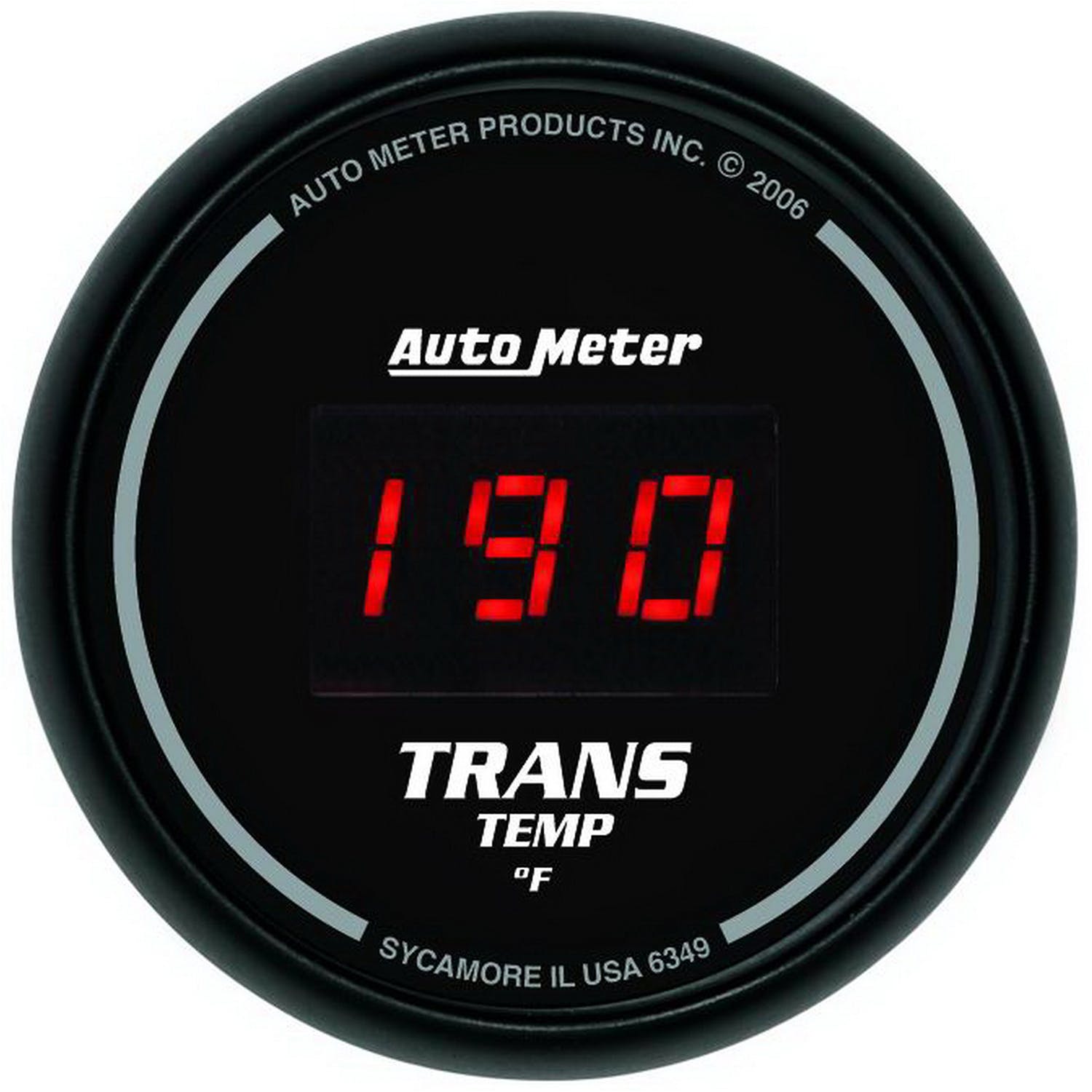 AutoMeter Products 6349 2-1/16in Trans Temp, 0- 300 F - Digital Black