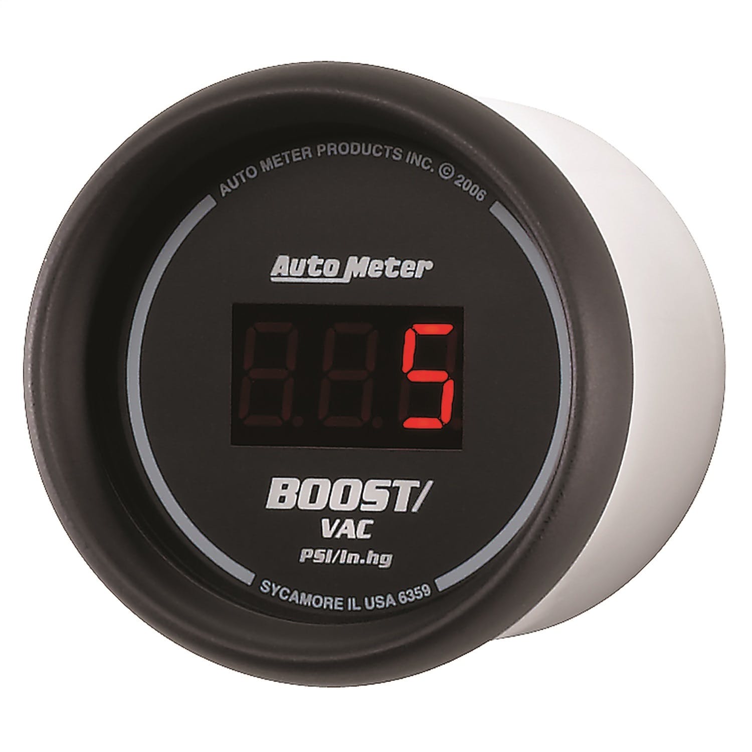 AutoMeter Products 6359 2-1/16in Boost-Vac, 30/30 Digital Black