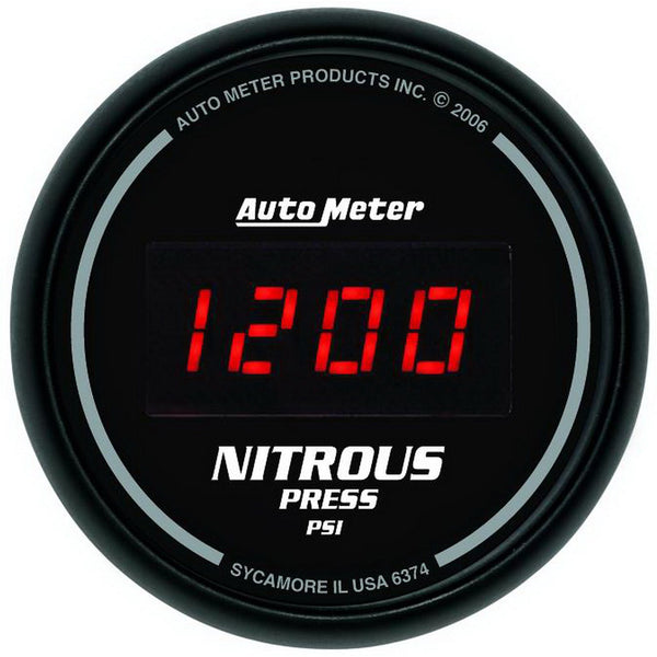 AutoMeter Products 6374 2-1/16in Nitrous, 0-2000 PSI - Digital Black