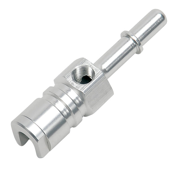 Russell 640730 Fitting Fuel takeoff 3/8 inch Male push-on to 3/8 inch Female push-on with 1/8 inch NPT