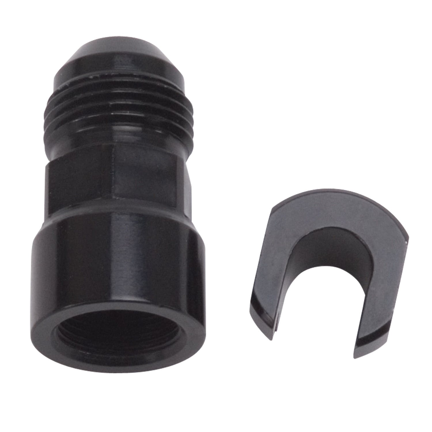 Russell 644133 EFI Adapter Fitting -8 AN Male to 3/8” SAE Quick-Disconnect Female Screw