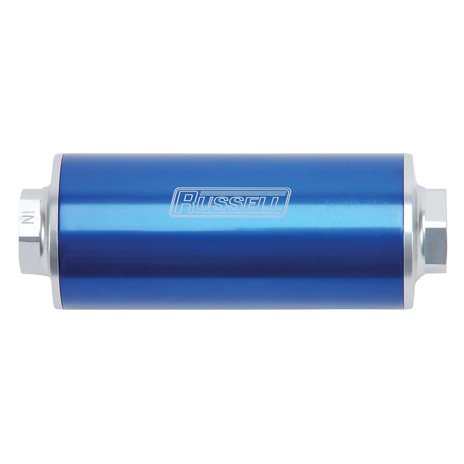 Russell 649262 Fuel filter, Profilter, 6” long, 60 Micron, #10 AN Inlet/#10 AN Outlet, Blu