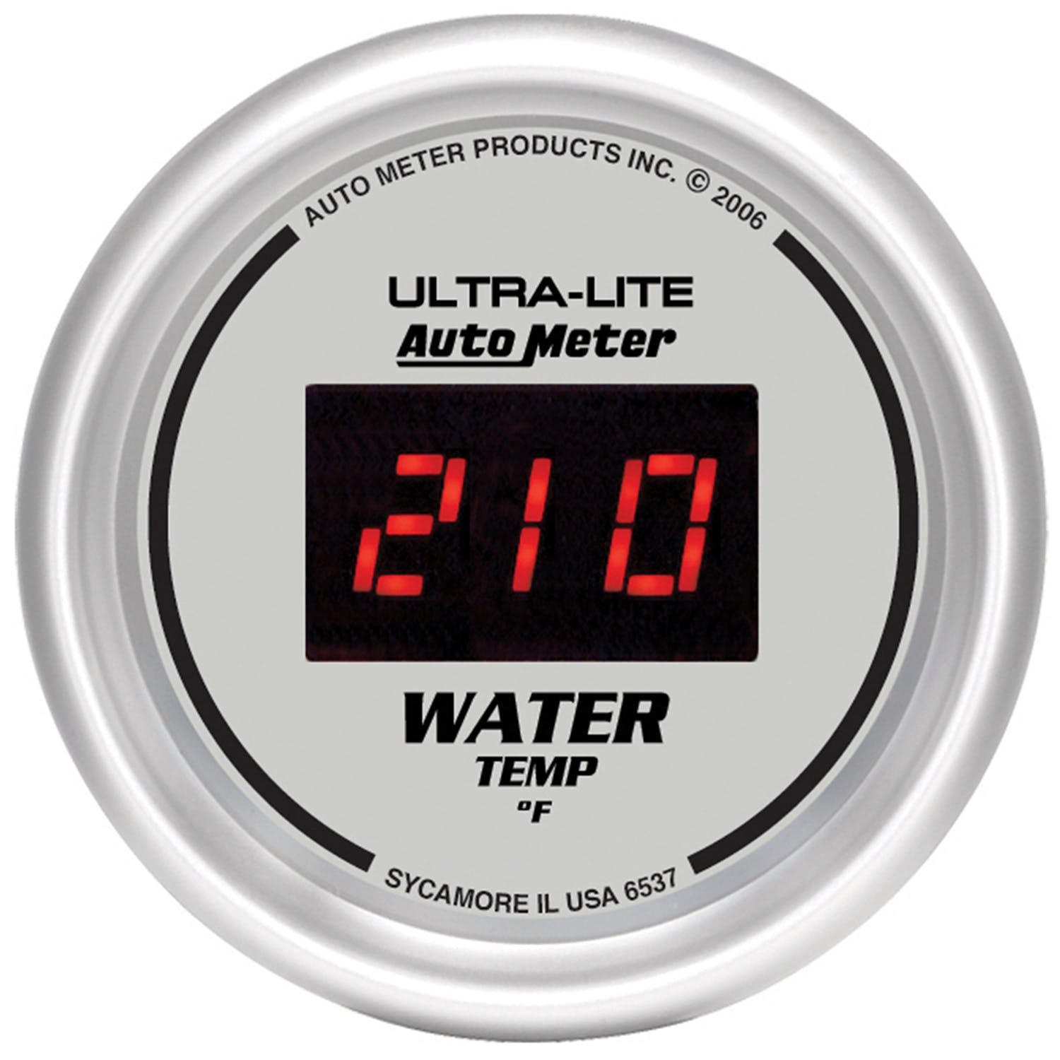 AutoMeter Products 6537 2-1/16in Water Temp, 0- 300 F - Digital Silver