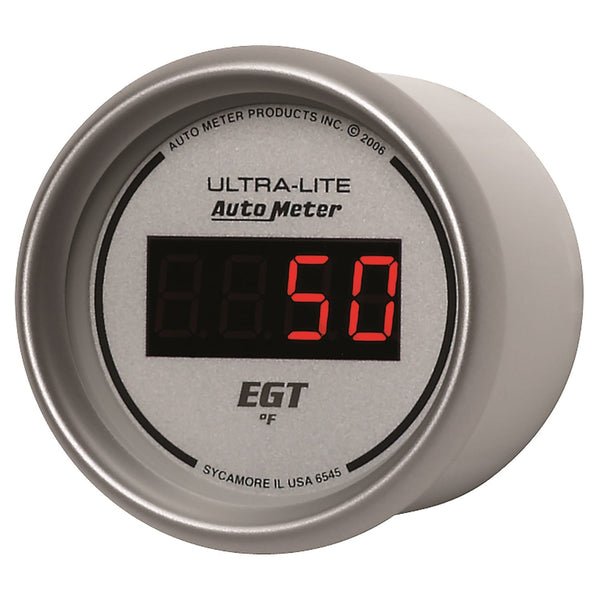 AutoMeter Products 6545 2-1/16in E.G.T. Pyrometer 0-2000 F - Digital Silver