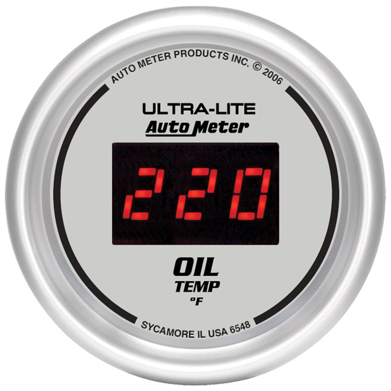 AutoMeter Products 6548 2-1/16in Oil Temp, 0- 400F - Digital Silver