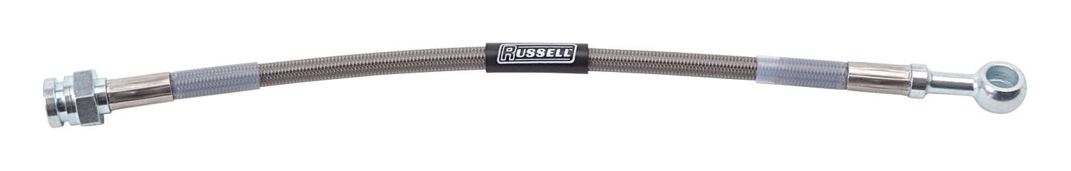 Russell 657300 Brake Hose   Universal - 10mm (3/8) to 3/8-24 IF  9 inch OAL