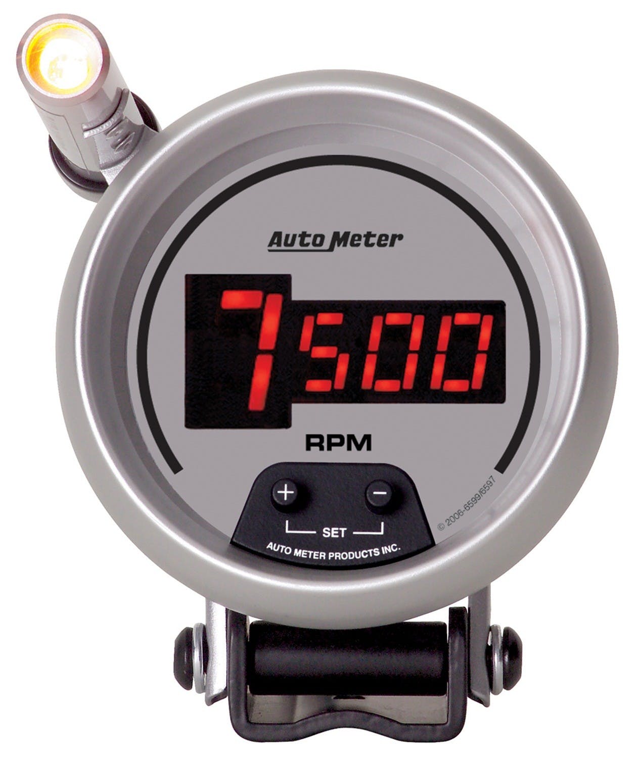 AutoMeter Products 6599 3-3/4in Tach, Mini Monster - Digital Silver