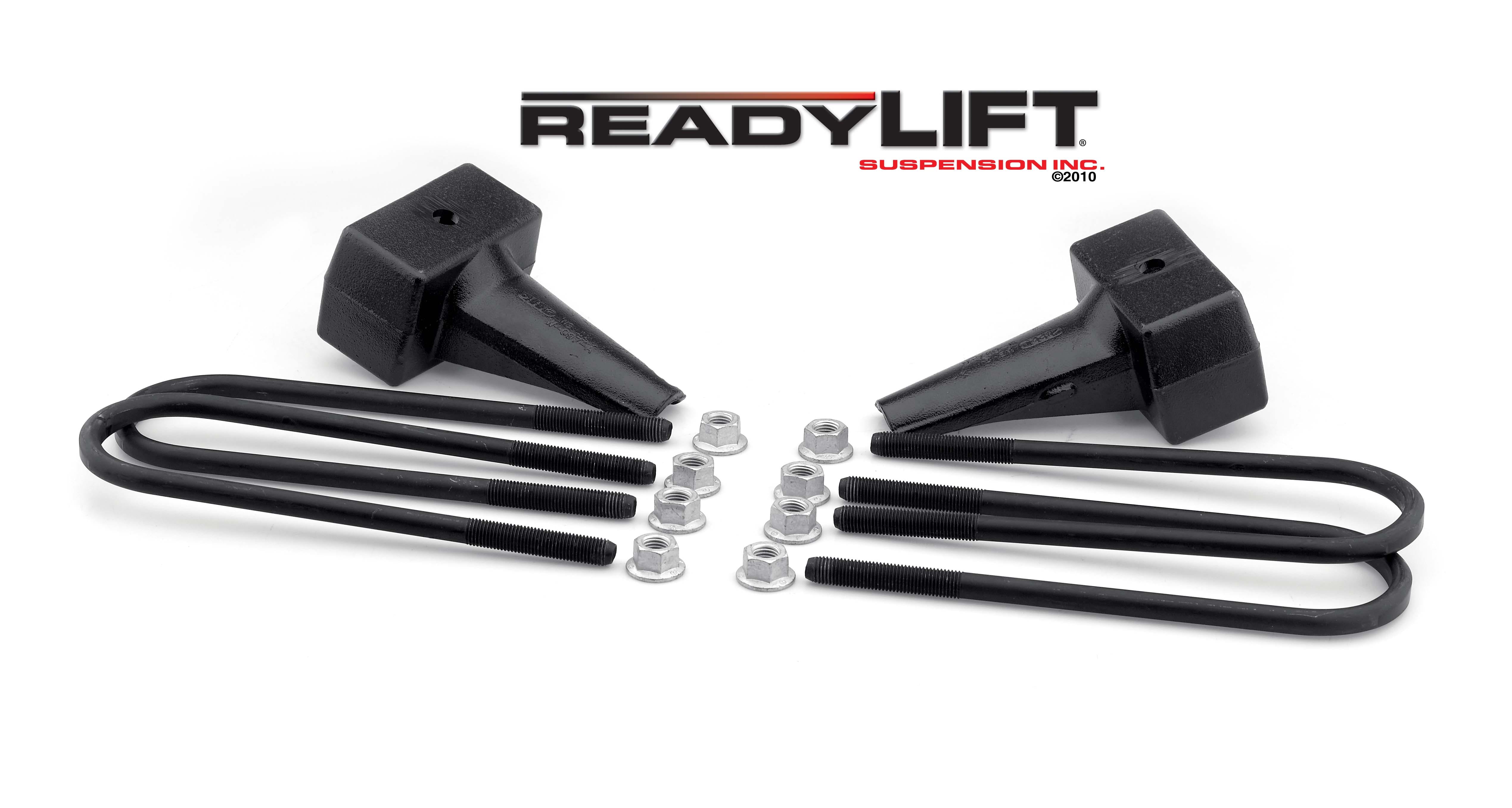 ReadyLIFT 66-2025 5" Tapered Rear Block Kit for 1 Piece Drive Shaft, 16.5" U-Bolts