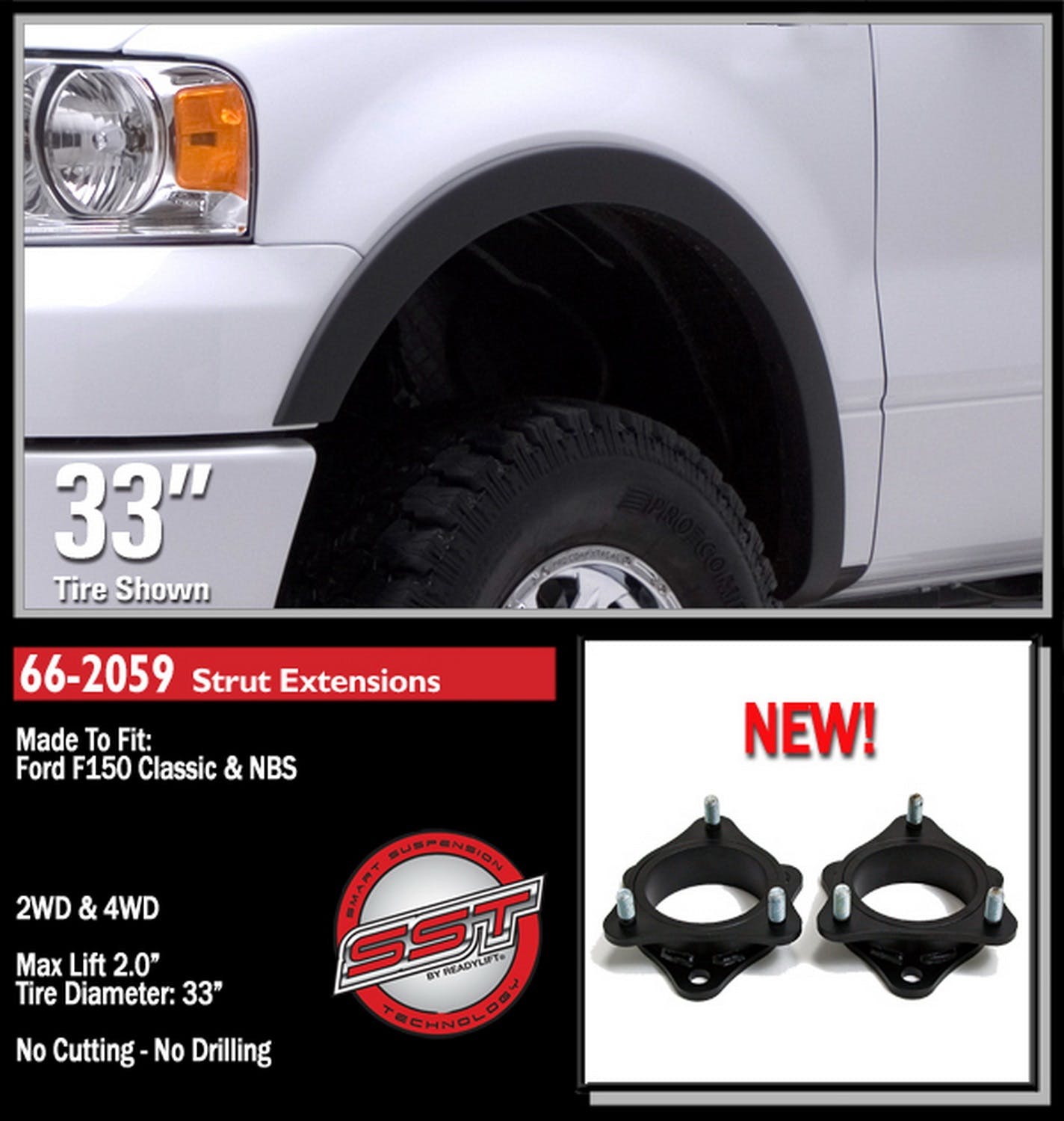 ReadyLIFT 66-2059 2.0" Front Suspension Leveling