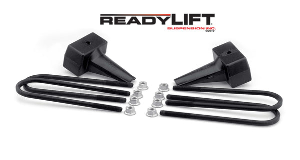 ReadyLIFT 66-2195 5" Tapered Rear Block Kit for 1 Piece Drive Shaft