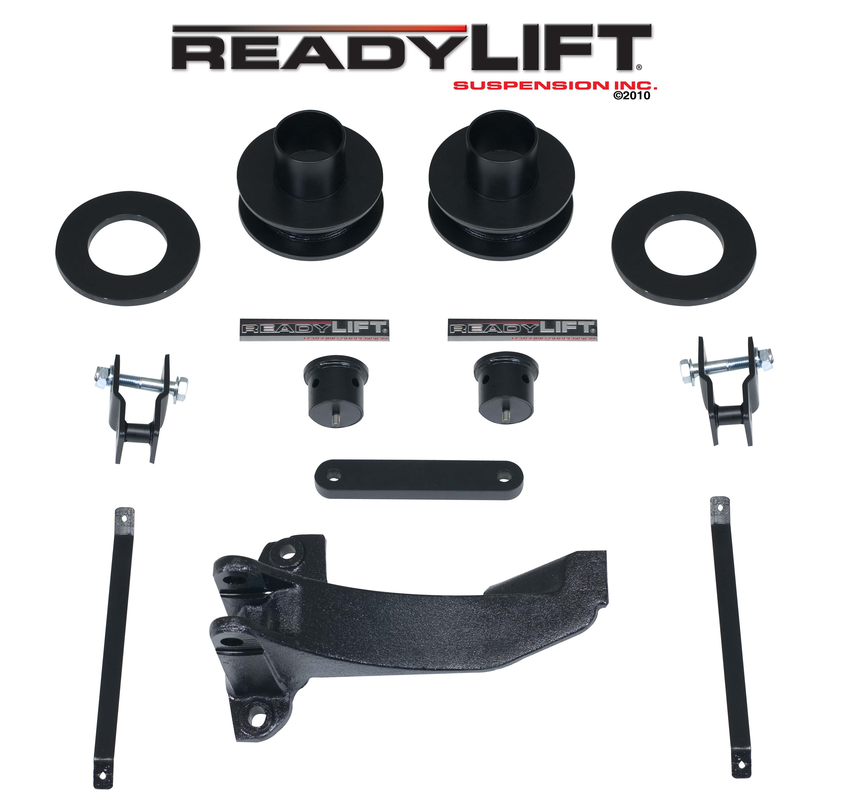 ReadyLIFT 66-2515 2.5" Front Suspension Leveling Kit with Track Bar Bracket