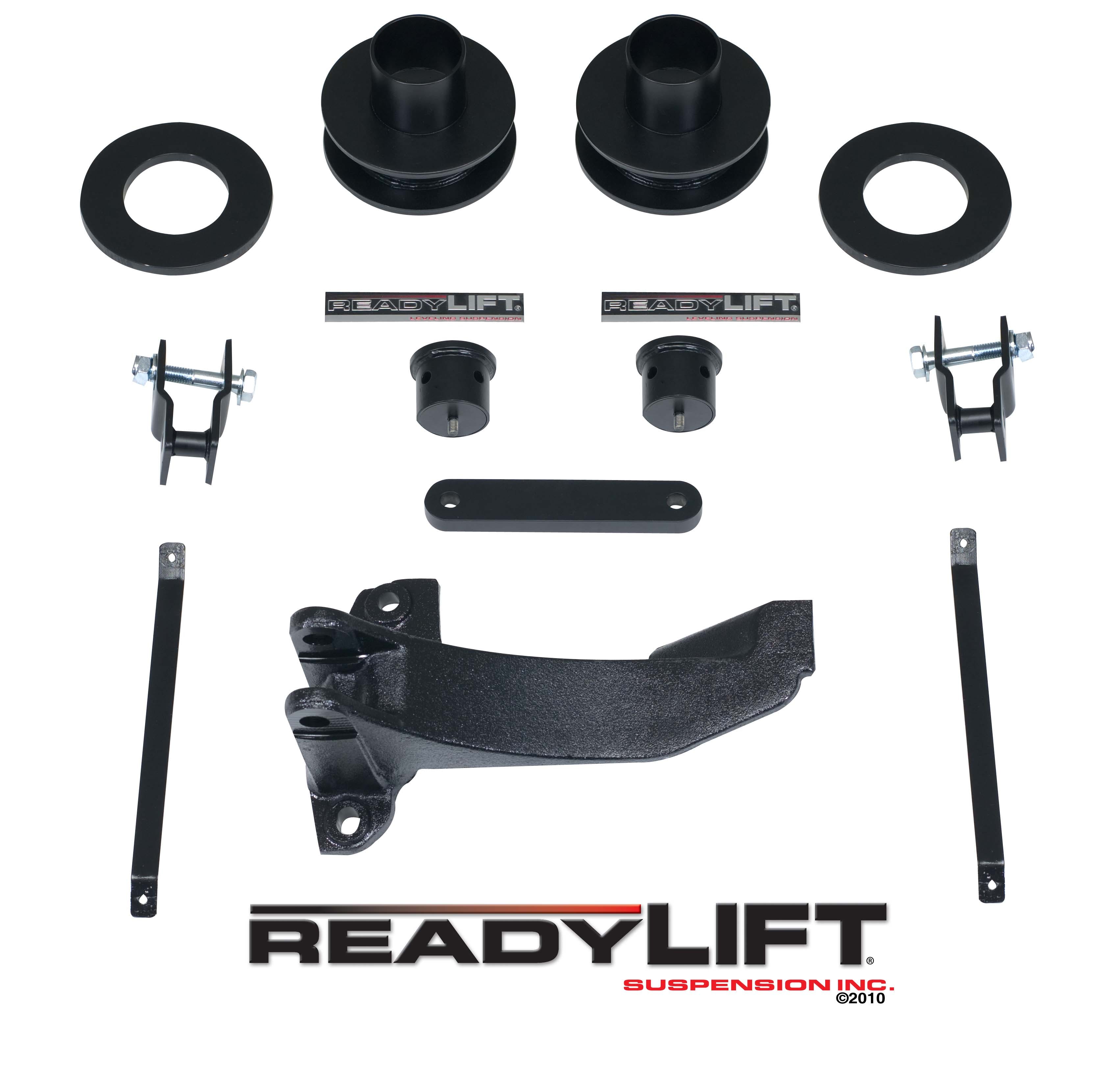 ReadyLIFT 66-2516 2.5" Front Suspension Leveling Kit with Track Bar Bracket