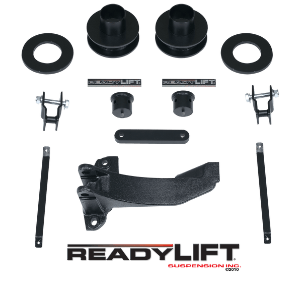ReadyLIFT 66-2516 2.5" Front Suspension Leveling Kit with Track Bar Bracket