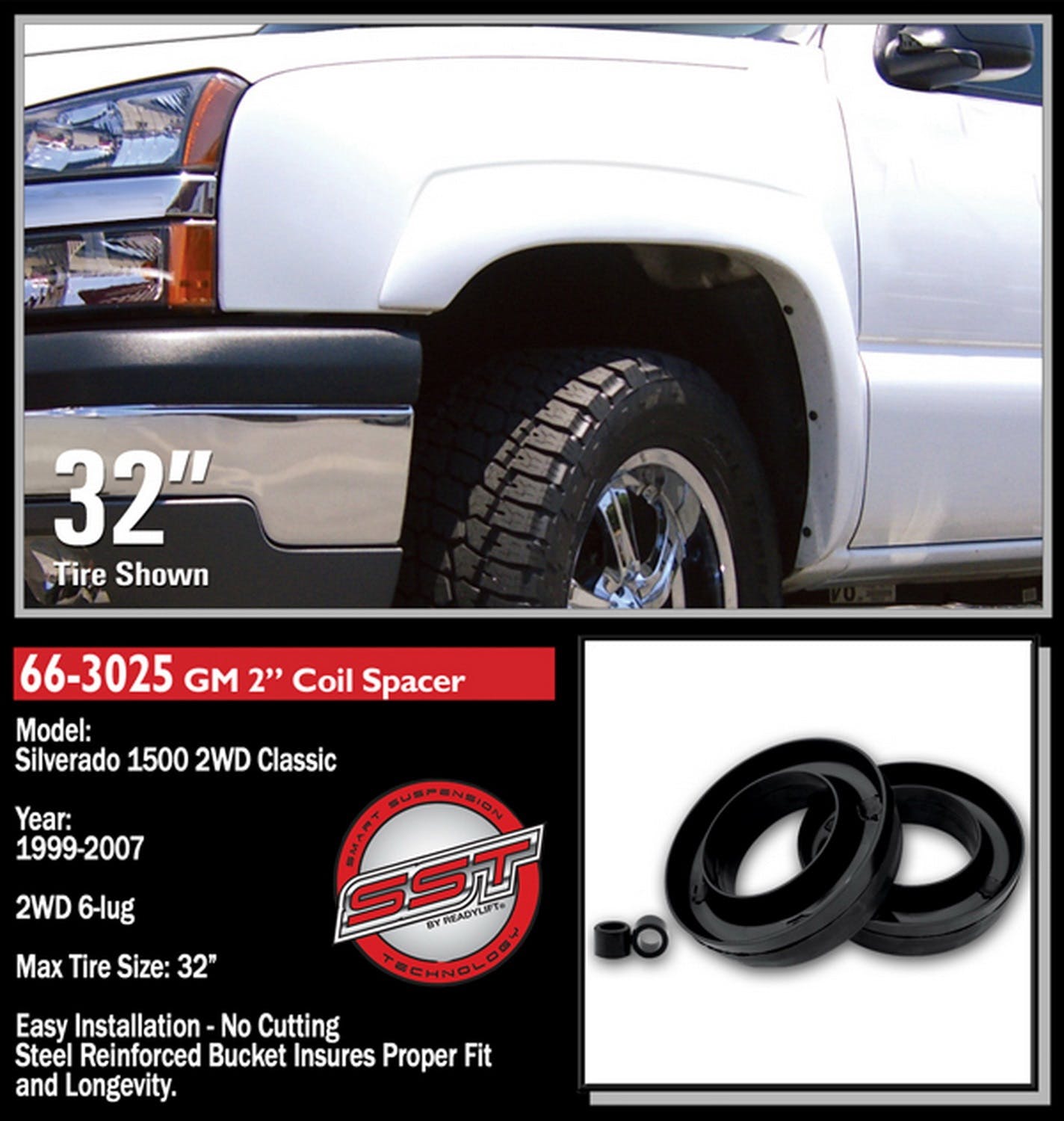 ReadyLIFT 66-3025 2" Front Suspension Leveling Kit