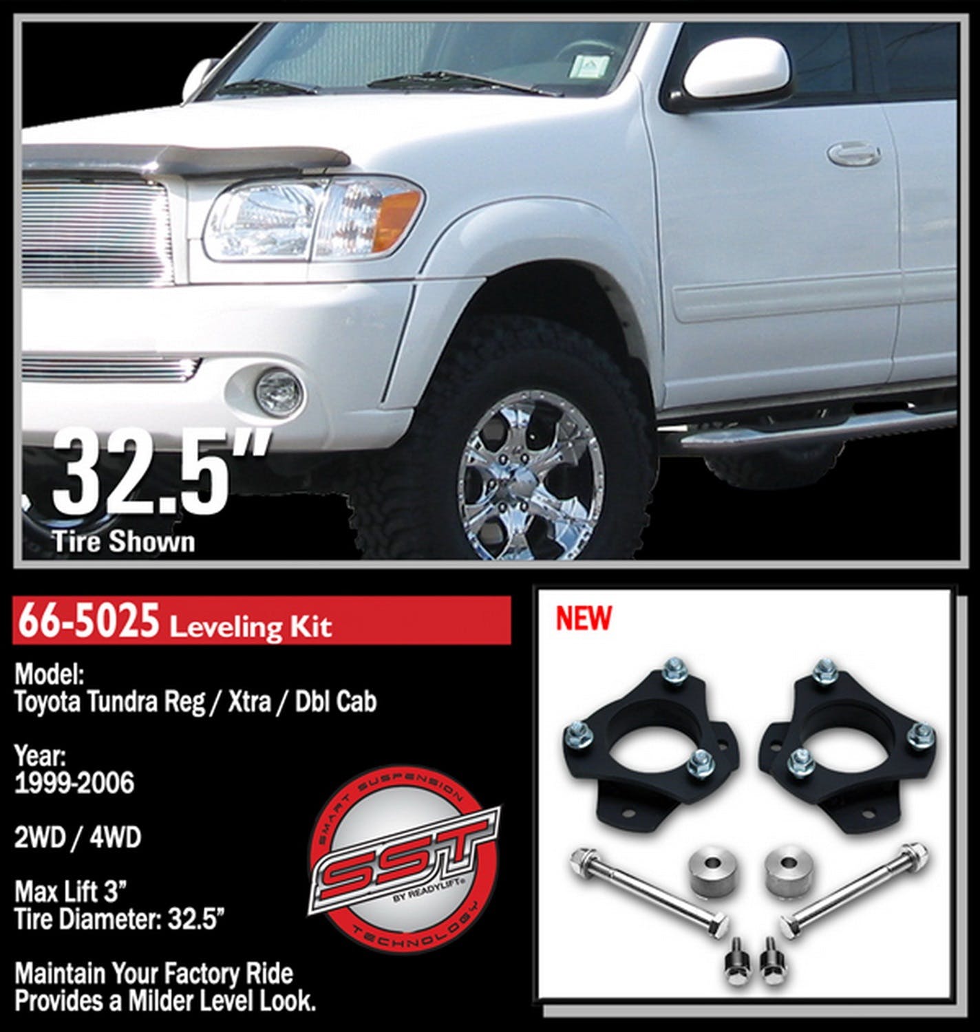 ReadyLIFT 66-5025 2.5" Front Suspension Leveling Kit