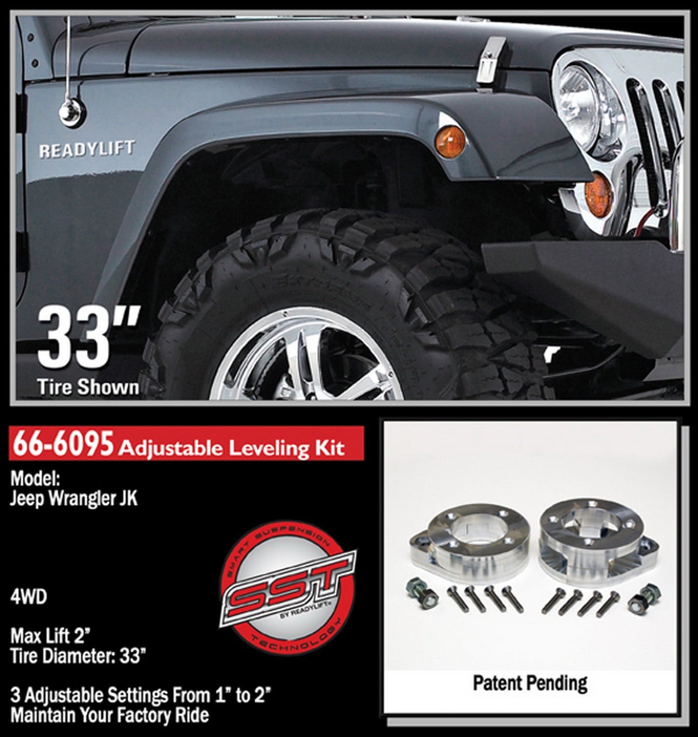ReadyLIFT 66-6095 1-2" Front Suspension Leveling Kit