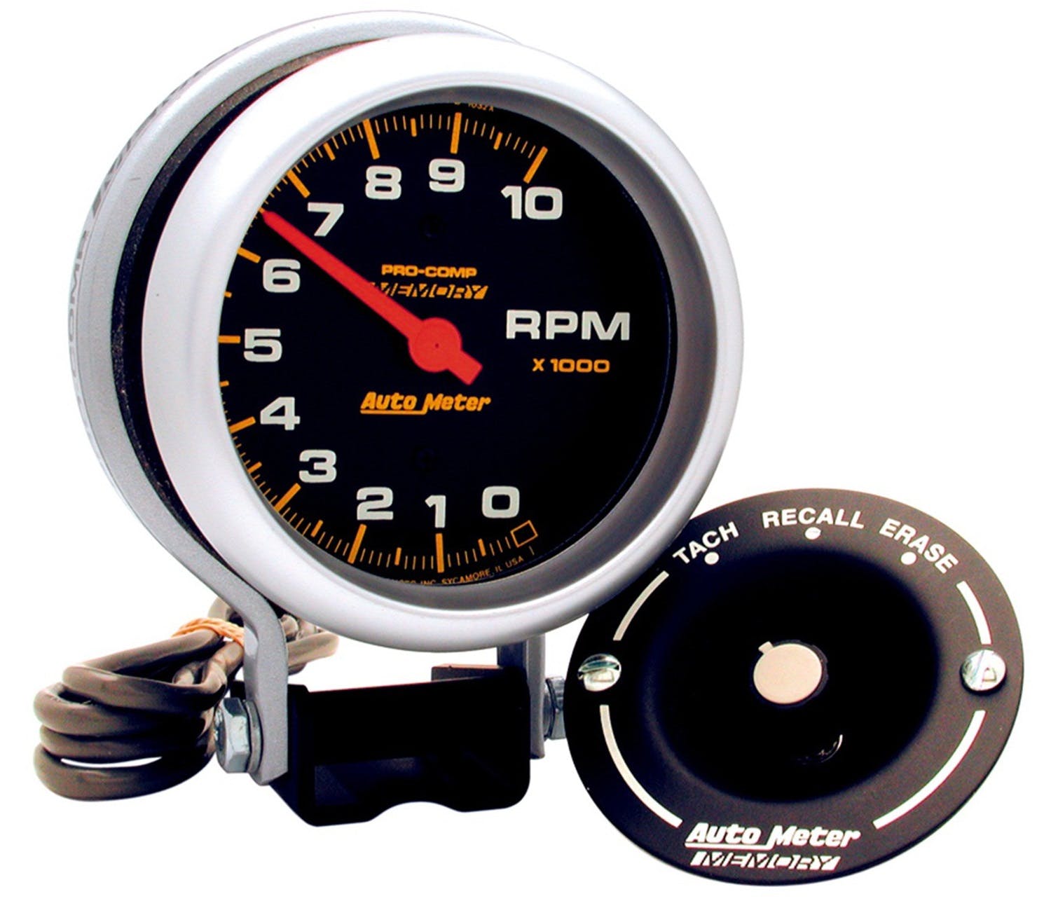 AutoMeter Products 6601 Tach W/Memory 10 000 RPM