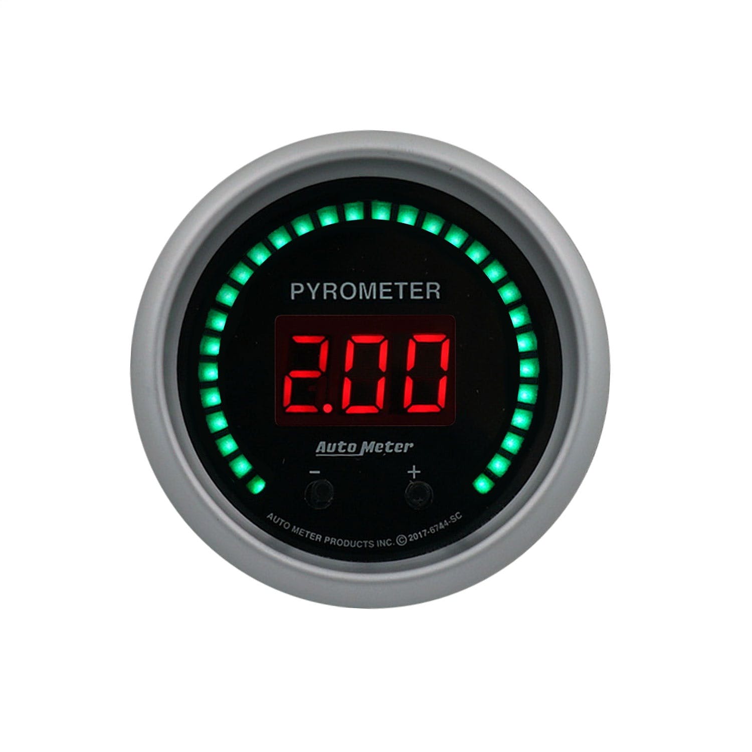 AutoMeter Products 6744-SC Gauge, Pyrometer, 2 1/16, Two Channel, Selectable, Sport-Comp Elite Digital