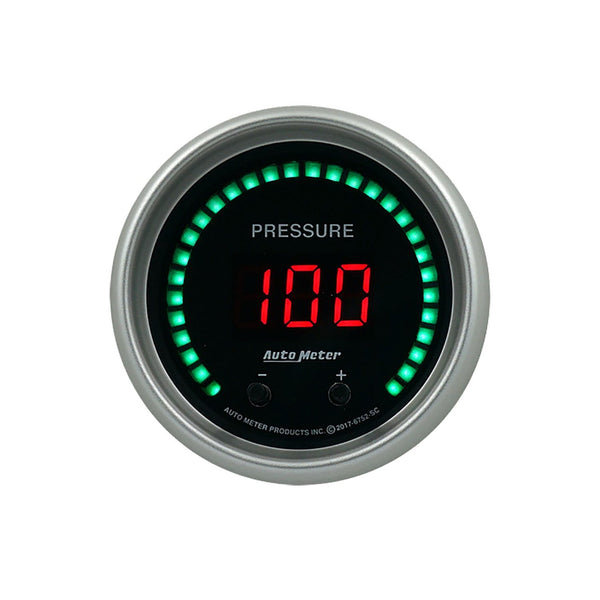 AutoMeter Products 6752-SC Gauge, Pressure, 2 1/16, Two Channel, Selectable, Sport-Comp Elite Digital