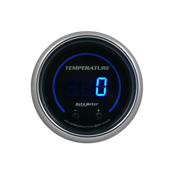 AutoMeter Products 6754-CB Gauge, Fluid Temperature, Two Channel, Selectable, Cobalt Elite Digital