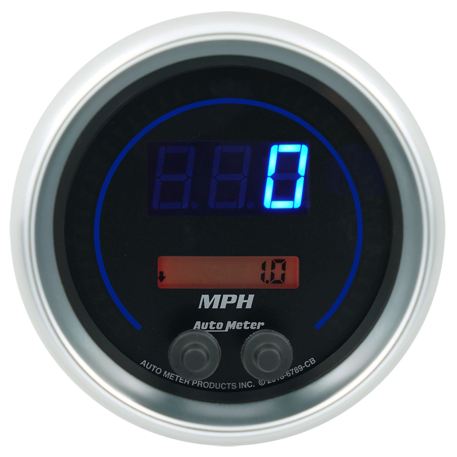 AutoMeter Products 6789-CB Gauge, Speedo, 3 3/8, 260 Mph / 260 Km/H, Elec Program, Cobalt Elite Digital