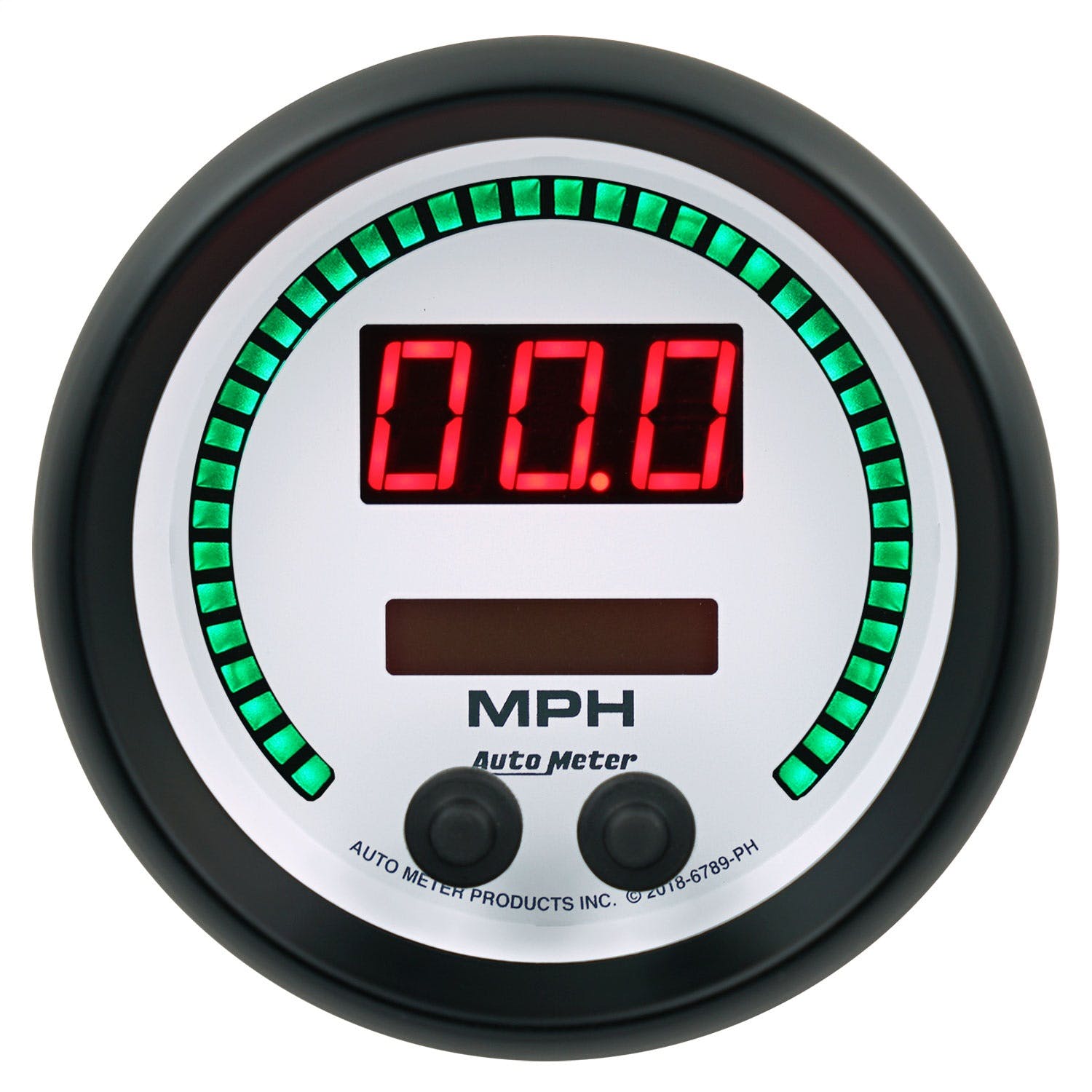 AutoMeter Products 6789-PH Gauge, Speedo, 3 3/8, 260 Mph / 260 Km/H, Elec Program, Phantom Elite Digital