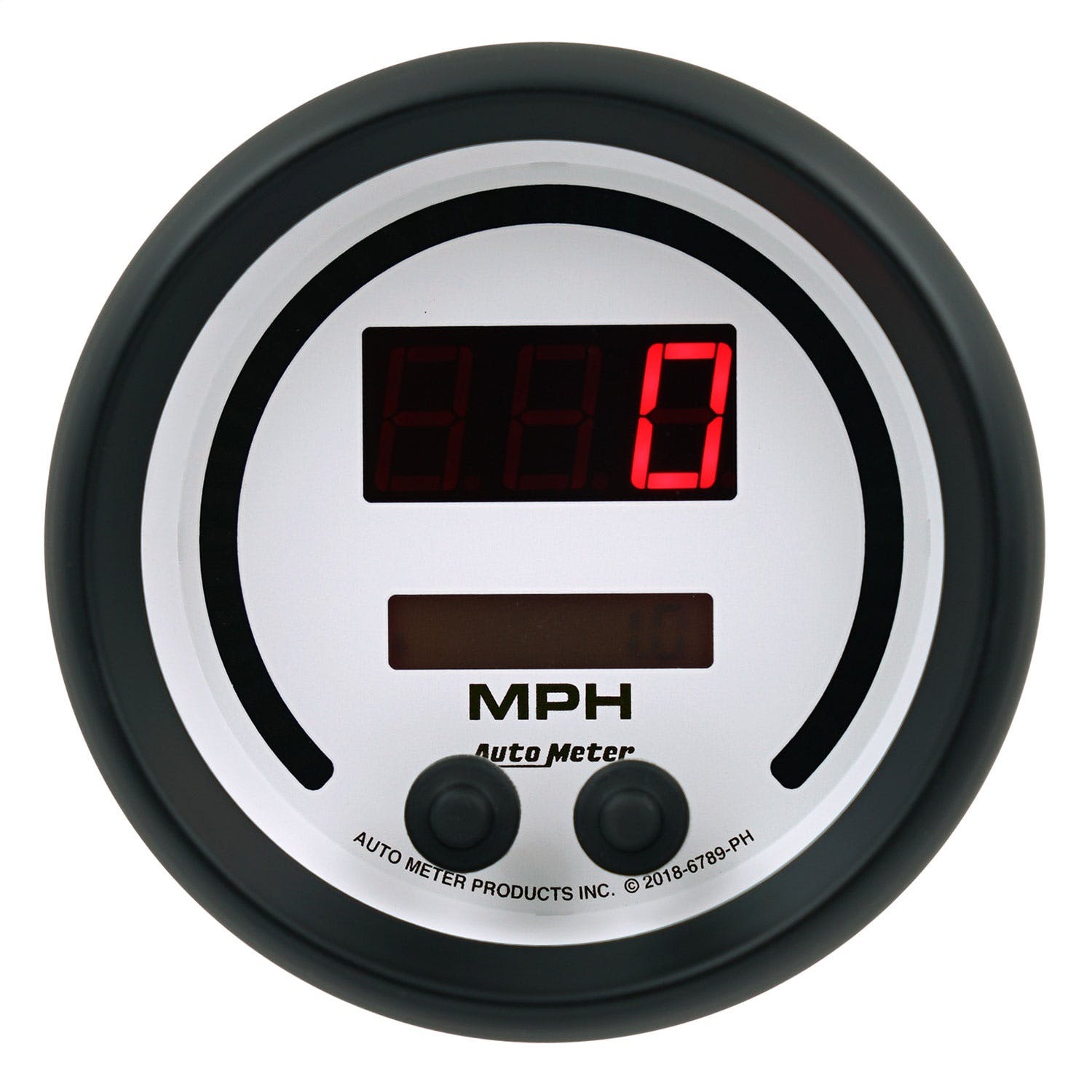 AutoMeter Products 6789-PH Gauge, Speedo, 3 3/8, 260 Mph / 260 Km/H, Elec Program, Phantom Elite Digital