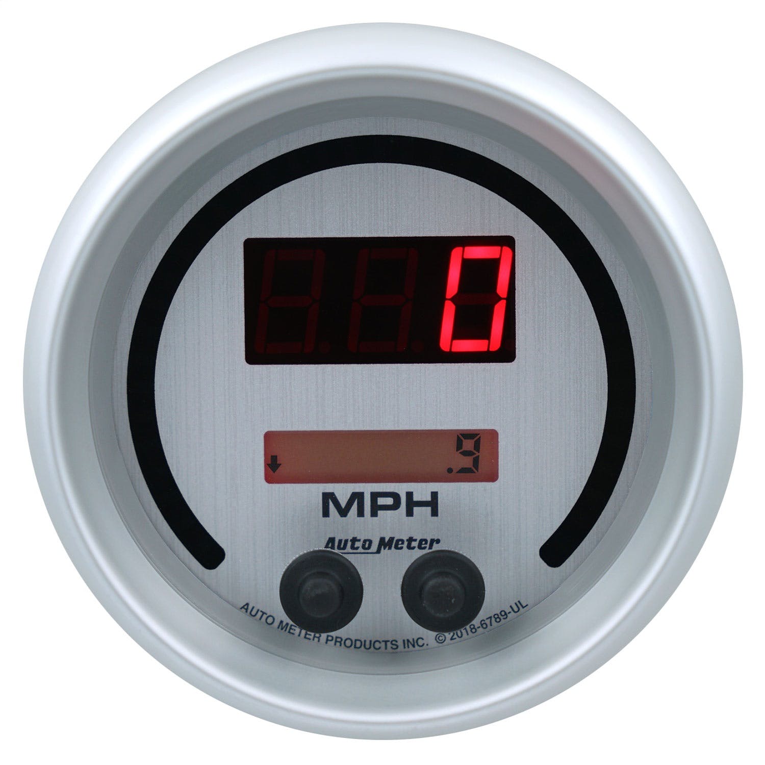AutoMeter Products 6789-UL Gauge, Speedo, 3 3/8, 260Mph / 260Km/H, Elec Program, Ultra-Lite Elite Digital