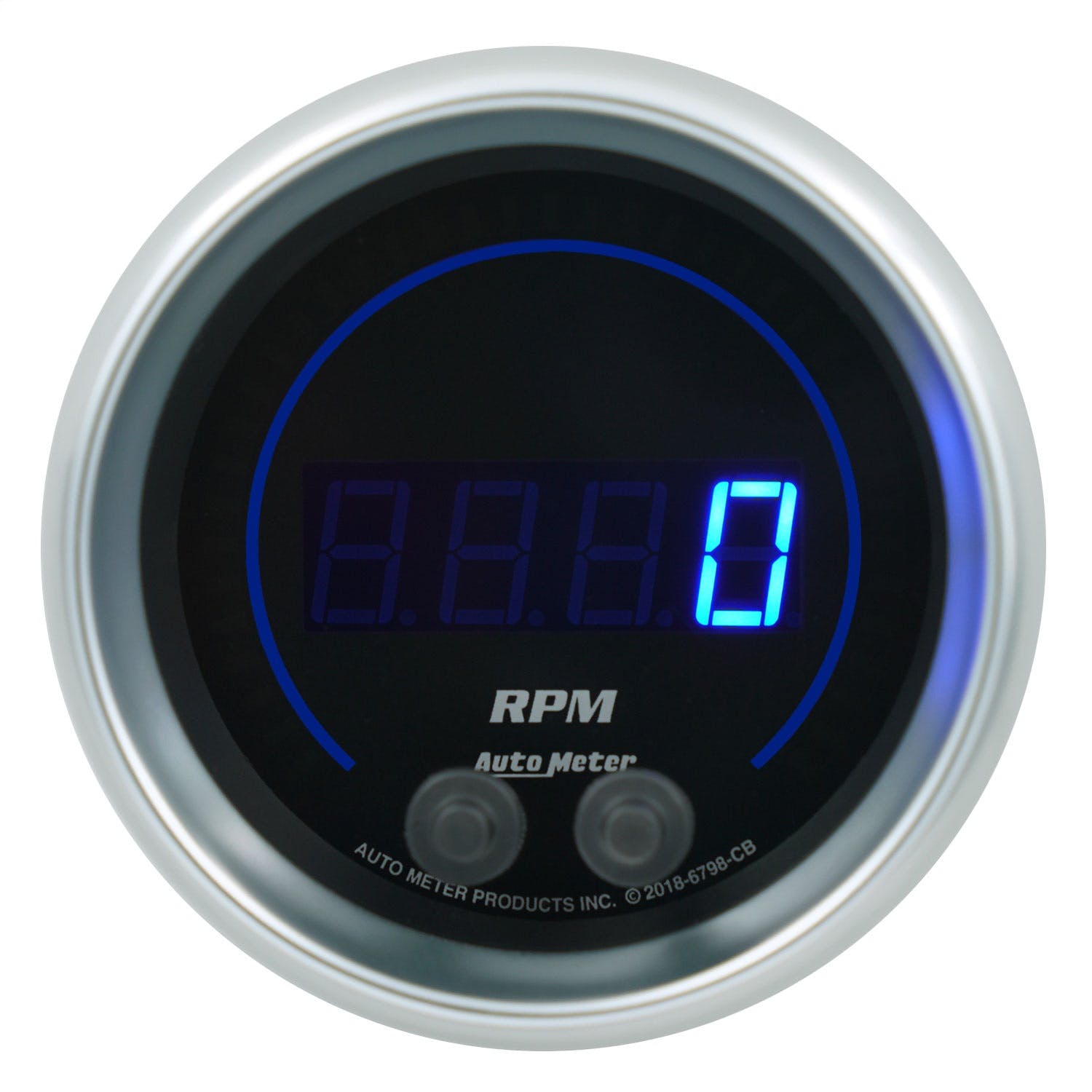 AutoMeter Products 6798-CB Gauge, Tachometer, 3 3/8, 10K Rpm, In-Dash, Cobalt Elite Digital