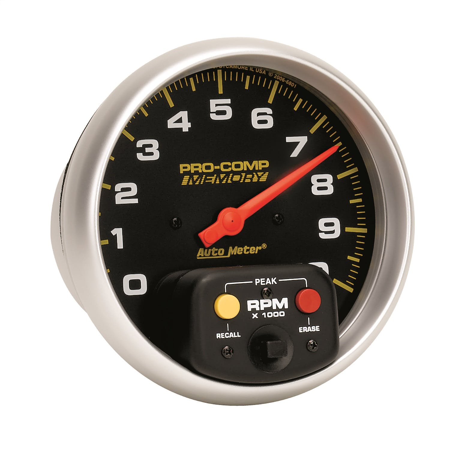 AutoMeter Products 6801 Tach W/Memory 10 000 RPM