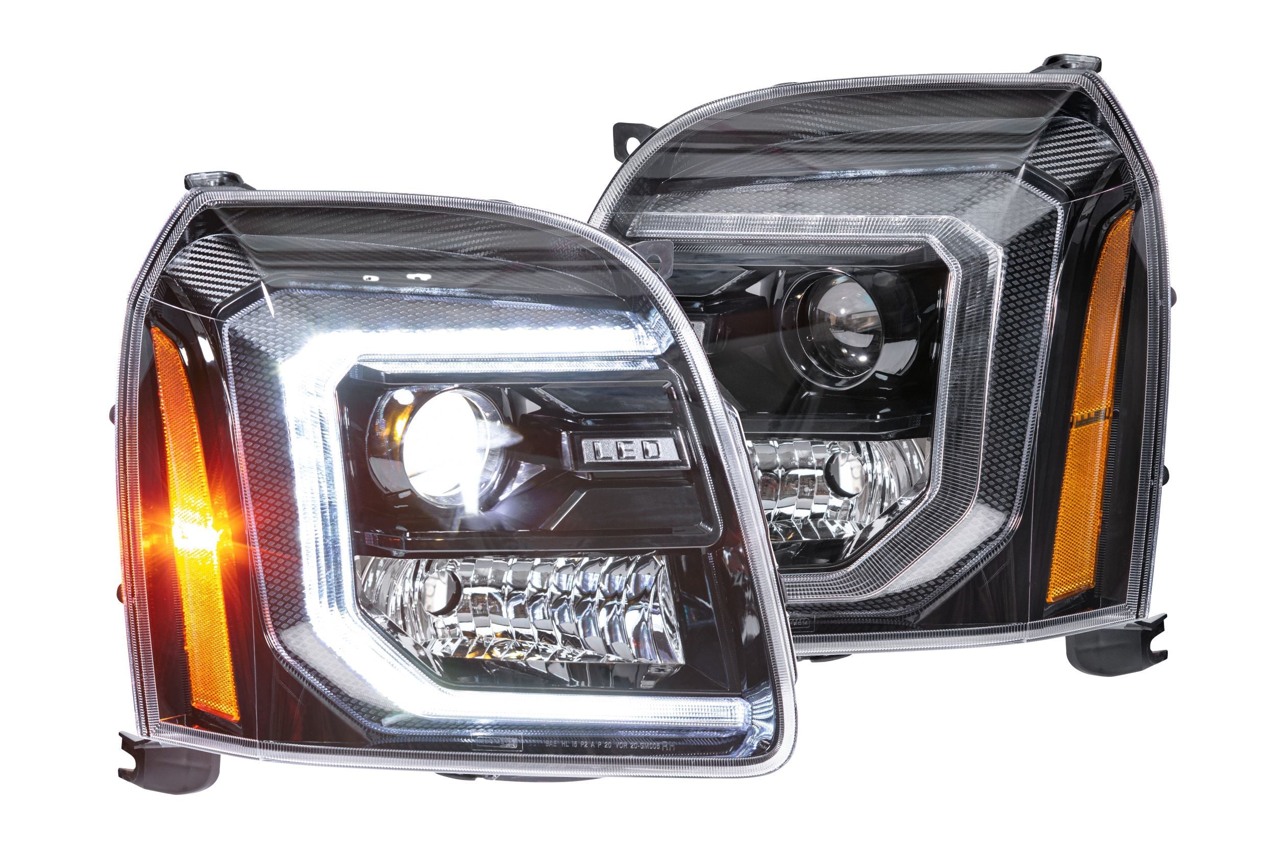 Morimoto XB Hybrid LED Headlights: GMC Yukon (07-14) (Pair / ASM) LF557