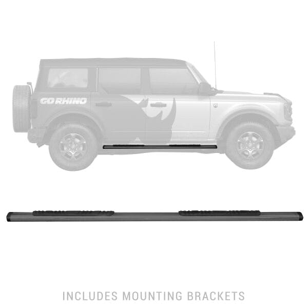Go Rhino 685412971T 5" OE Xtreme Low Profile - Complete kit: Sidesteps + Brackets